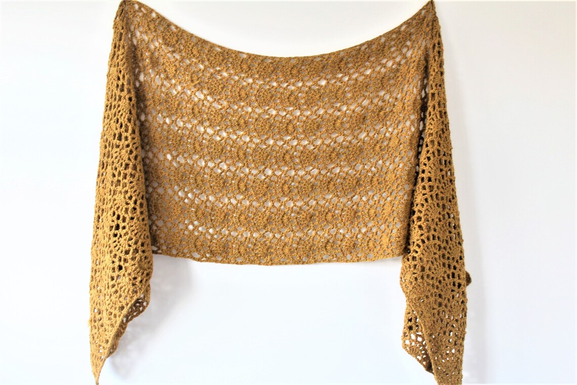 Chloe Sideways Shawl Crochet Shawl Pattern Lacy Crochet | Etsy