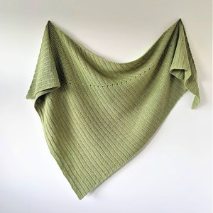 ADA Crochet Shawl Pattern: Asymmetric Triangle Wrap (PDF Pattern)