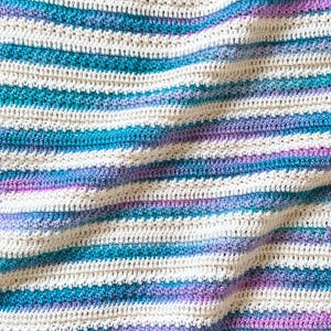 Snuggle Baby Blanket Crochet Pattern: Aran Yarn Afghan (PDF Download)