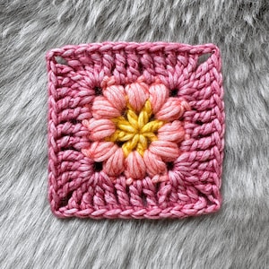 Perfect Puff Granny Square Pattern, Crochet Granny Square Pattern, Crochet Pattern, Granny Square, Granny Square Blanket, Granny Pattern