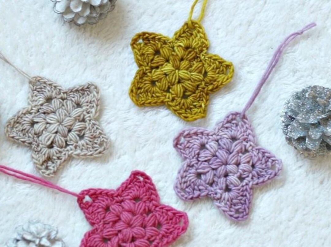 CHRISTMAS STAR ORNAMENT, Crochet Pattern, Crochet Star Pattern, Crochet