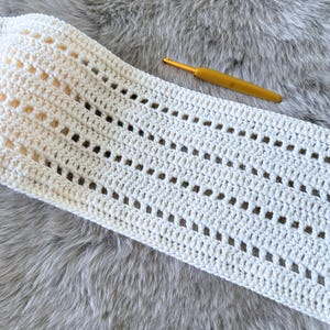 Peekaboo Baby Blanket Crochet Pattern: Aran Yarn Afghan (PDF Download)