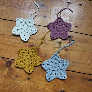 Simple Christmas Star, Crochet Pattern, Crochet Christmas Star, Crochet Christmas, Crochet Star Pattern, Christmas, Crochet Star, Star image 3