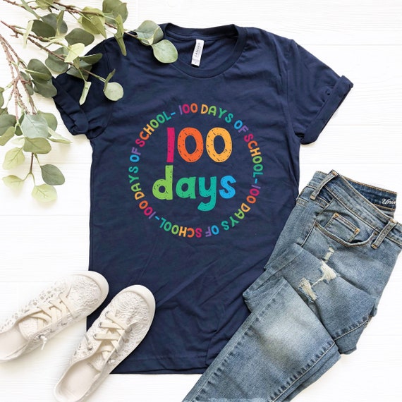funny 100 days of school shirt