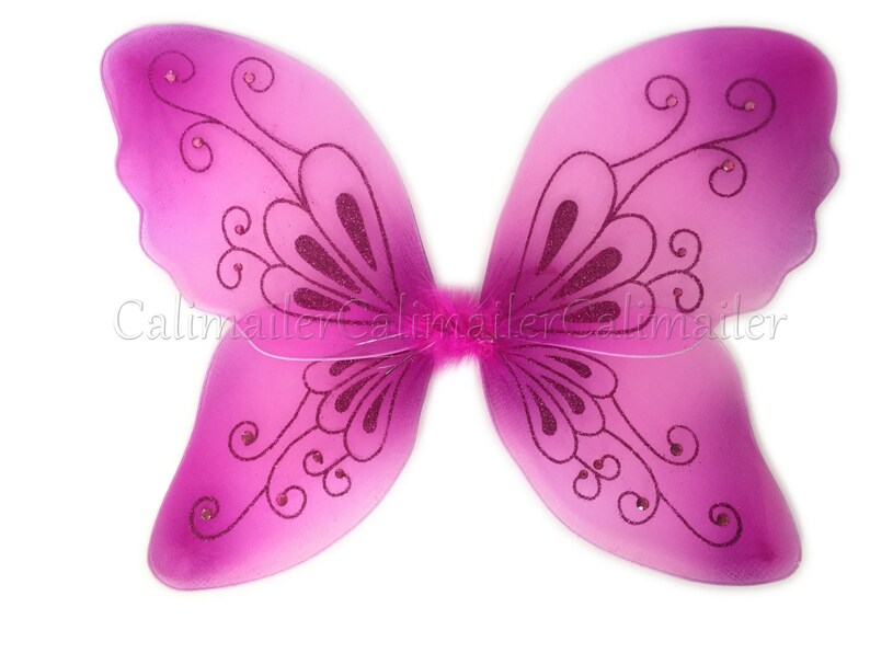 BEAUTIFUL 21\u201dx14\u201d SPARKLING Butterfly Dress-up Costume Wings 3 colors