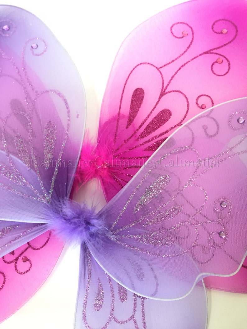 BEAUTIFUL 21\u201dx14\u201d SPARKLING Butterfly Dress-up Costume Wings 3 colors