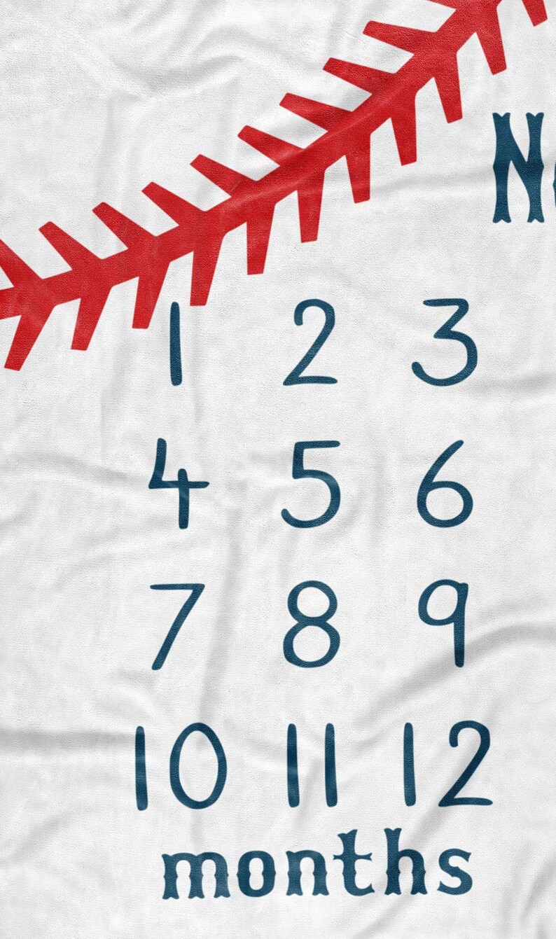 Milestone Blanket / Sports Milestone Blanket / Milestone Etsy