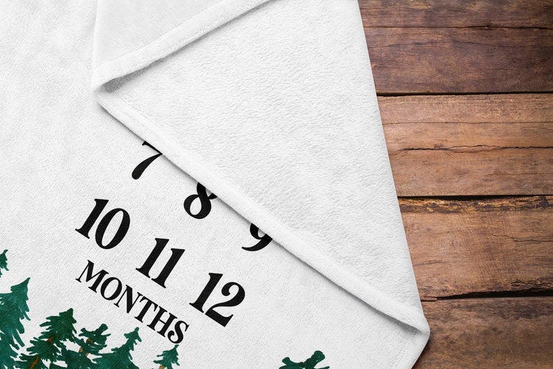 adventure milestone blanket