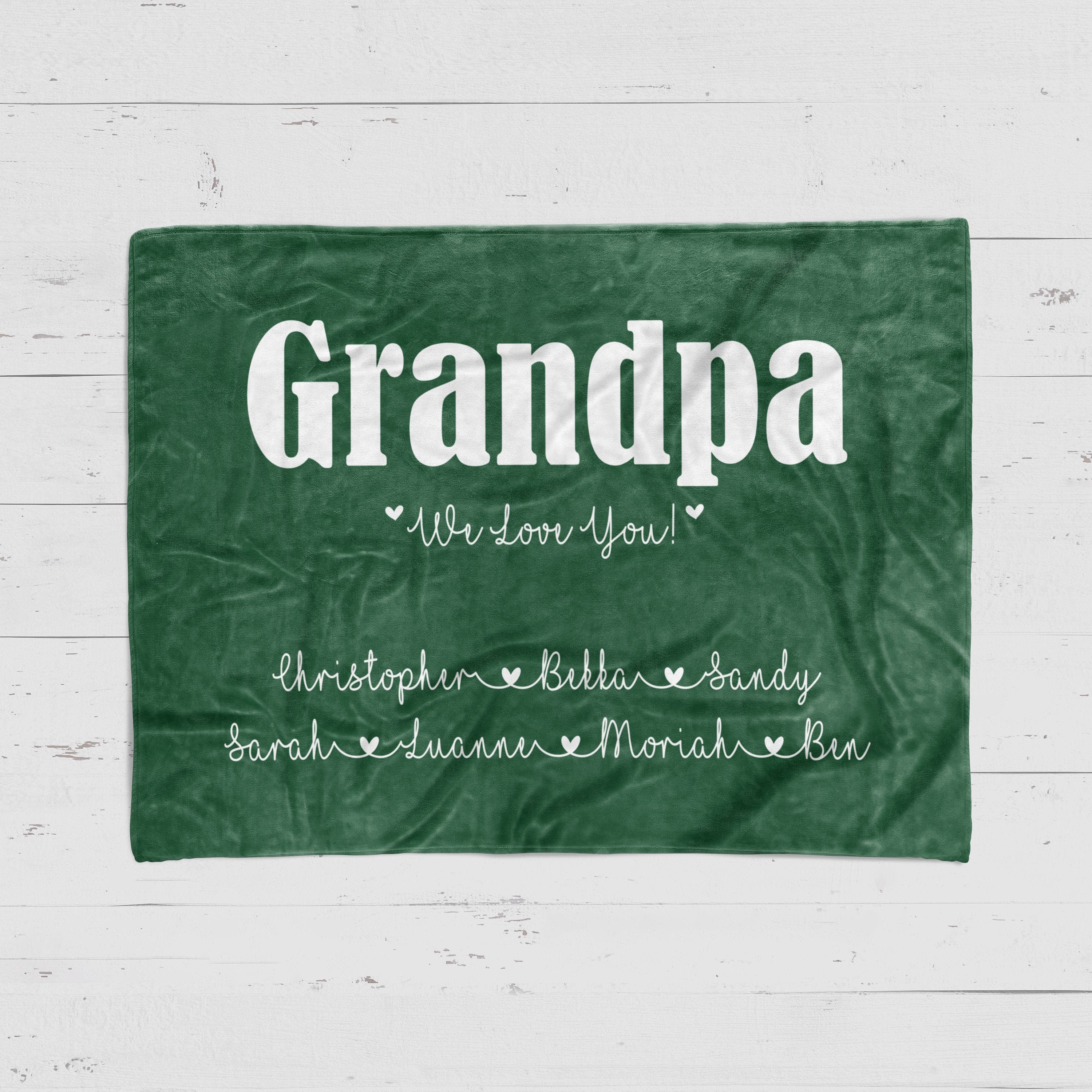Grandpa Blanket Personalized Gift For Grandpa Gifts For Etsy
