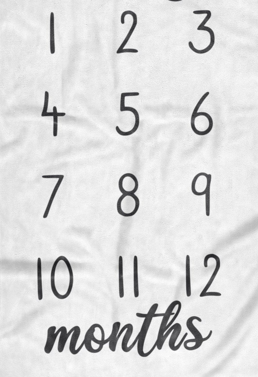 Milestone Blanket / Baby Girl / Baby Month Blanket / Baby Etsy