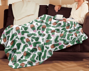 Cactus Penis dick plant Blanket / Personalized Gift / Cactus Succulent Theme Blanket / Gift for Dick Lover / Funny gift / Prank Gift friend