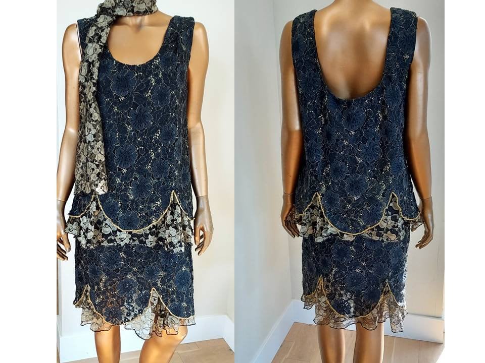 Black and Gold 1920s Dress - Etsy Black and Gold 1920s Dress - Etsy