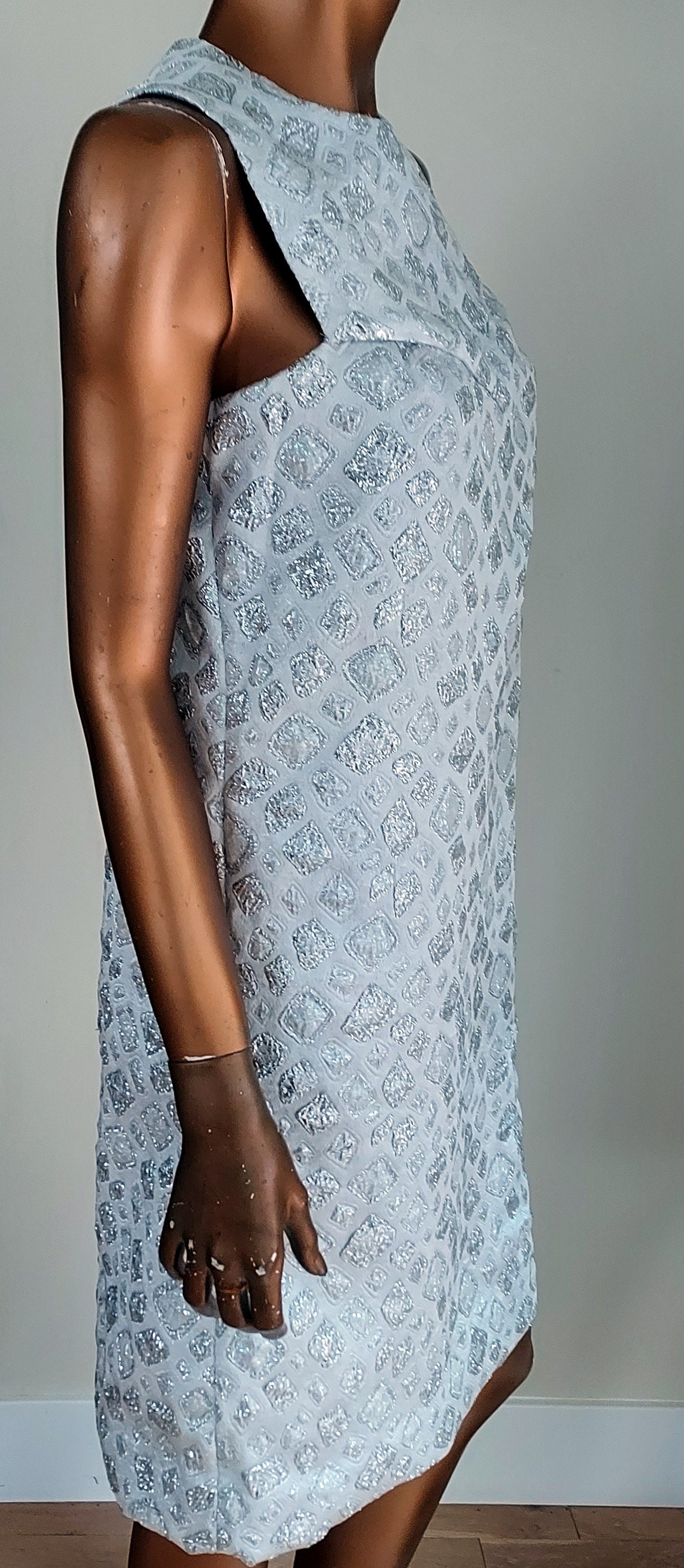 silver mod dress MOD DRESS SILVER