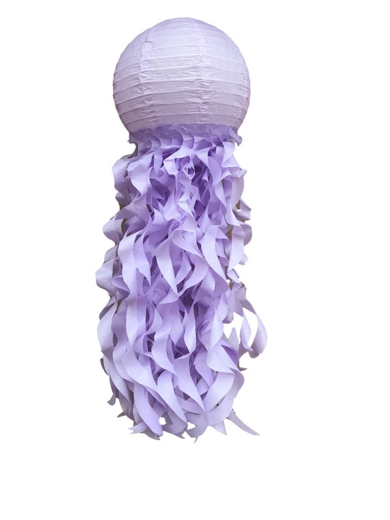 Soft Lavender Jellyfish Lantern, Light Purple Lantern Light, Mermaid Party Decoration, Under The Sea Party Decoration Il_570xn