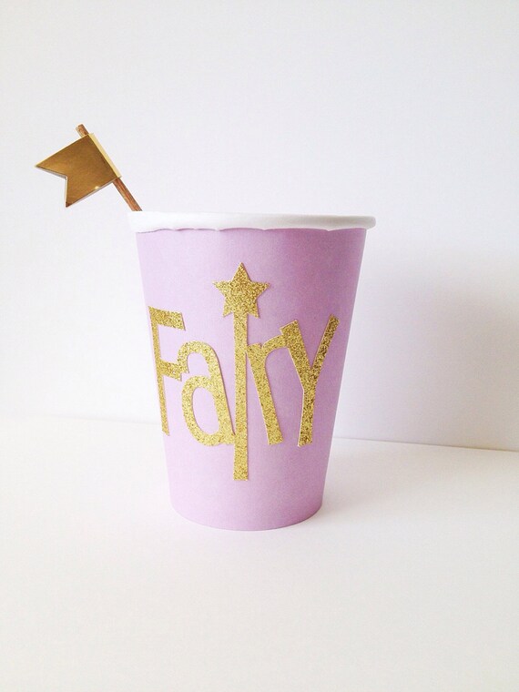 Fairy Party Paper Cups, Lavender Paper Cups Il_570xn