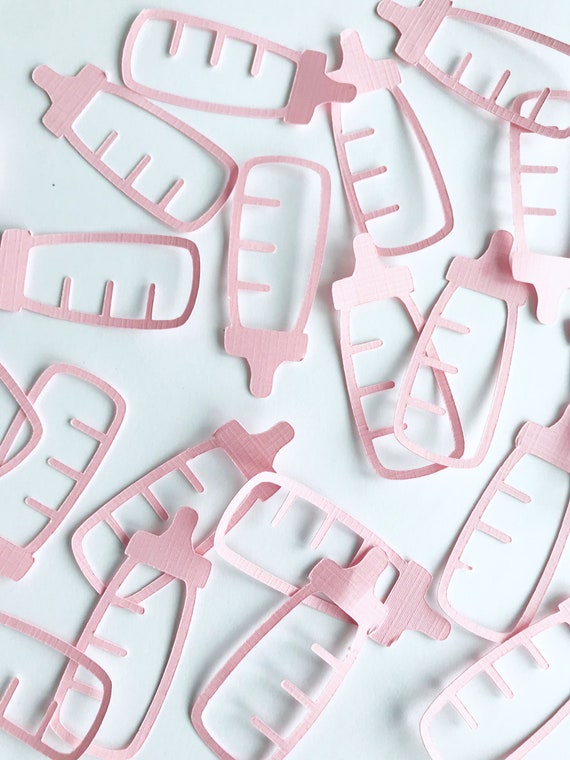 Baby Bottle Confetti| Baby Shower Table Scatter| Baby Shower Decoration| Pink Baby Bottle Il_570xn