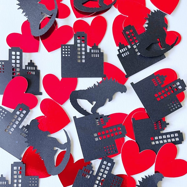 Godzilla Valentines Cards Etsy