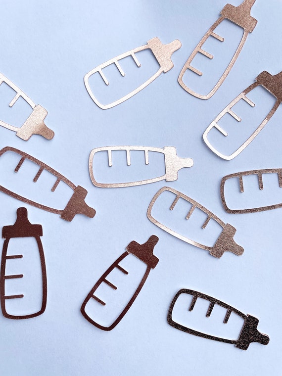 Rose Gold Baby Bottle Confetti, Baby Shower Confetti, Gender Reveal Party, Baby Shower Decorations, Baby Girl Il_570xn
