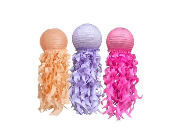 Peach Soft Lavender And Hot Pink Paper Lanterns Mermaid