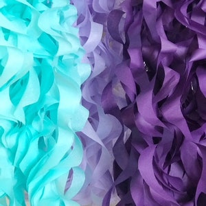 Purple, Soft Lavender and Aqua Paper Lanterns, Mermaid Party Backdrop, Jellyfish Room Decorations image 4