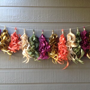 Fall/Autumn Tassel garland-Thanksgiving party decorations-Fall tassel garland-Fall home decor-Fall tassels-Autumn party decor