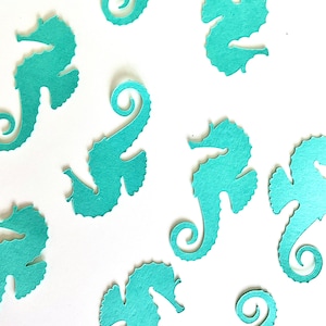 Seahorse Confetti, Baby Shower Table Scatter, Mermaid Confetti, Mermaid Birthday Party Decorations, Seahorse Decorations, Under The Sea