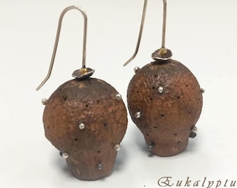 eucalyptus bell_spices inside_silver_Earrings_Spices of Life...for spice lovers, cooks and esthetes