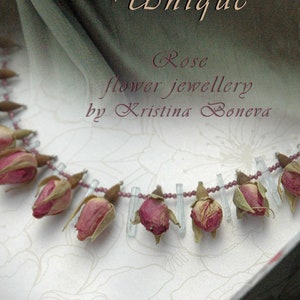 Rose blossoms_aqamarin, garnet, herkimer crystal, natural zircon, silver_unique necklace
