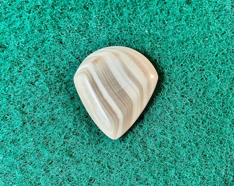 Seashell guitar pick/5.4mm thick. Jazz profile... by BeachSidePicks.