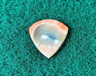 Abalone seashell guitar pick/1.9mm thick, jazz shape... by BeachSidePicks.