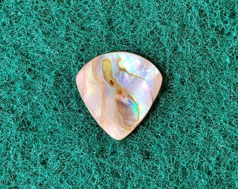 Abalone seashell guitar pick/1.3mm thick, jazz shape... by BeachSidePicks.