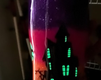 Glow in the dark Halloween tumbler