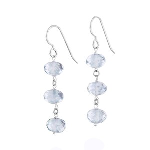 Light Blue Earrings, Silver Jewelry Dangling Earrings,  Gifts for Mom, Birthday & Mother's Day Gifts,