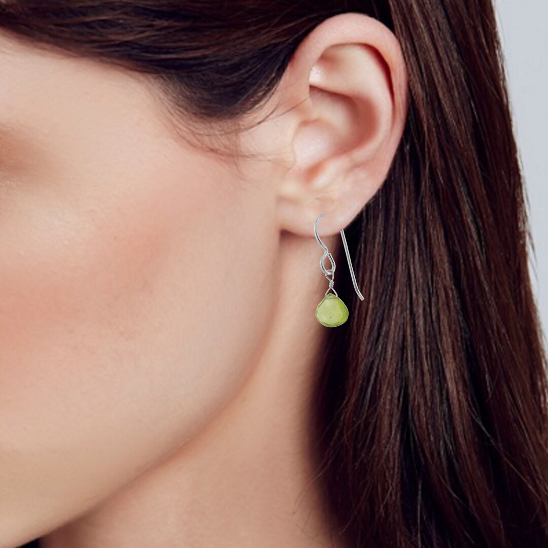 Orovi Pendientes Mujer Plata 925 Chapados Oro De 18 Quilates Con Piedras Preciosas Esmeraldas Verdes, Piercing Para Oreja, Dorados 4.5X4.5mm, Joyería Hipoalergénica Para Mujer