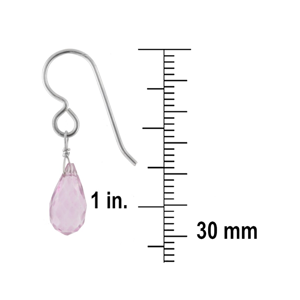 Baby Pink Earrings Pink Quartz Faceted Briolette Gemstone Etsy