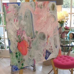 Large Original Abstract Paintings by Pamela Qarbaghi