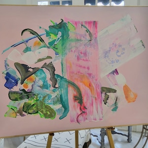 Huge (48&quot; X 36&quot;) Original Abstract Paintings by Pamela Qarbaghi