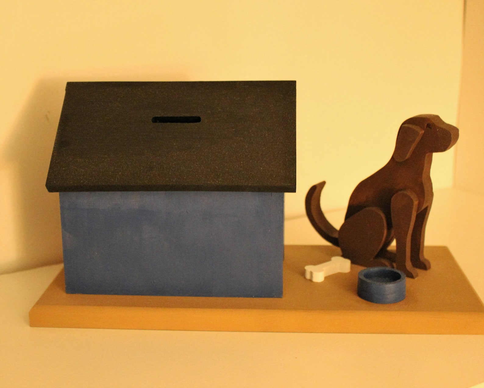 Dog House piggy Bank built to last handmade Etsy