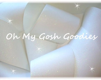 BŁYSZCZĄCA WSTĄŻKA CHEER Grosgrain Ribbon Hairbow Supplies - szerokość 3" 5 jardów - Oh My Gosh Goodies