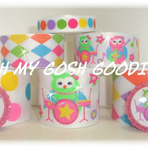 ROCKIN JAMMIN GLITTER Hoots Ribbon Mix  - Oh My Gosh Goodies Ribbon