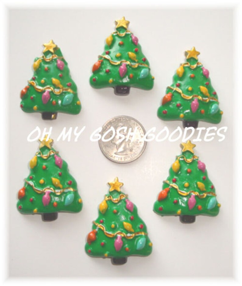 Oh My Gosh Goodies 2 Piece Set CHRISTMAS TREE LIGHTS Resins