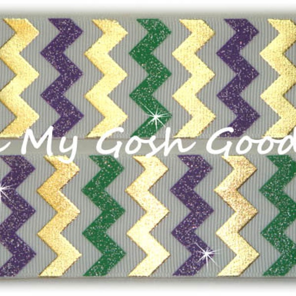 mardi gras grosgrain ribbon