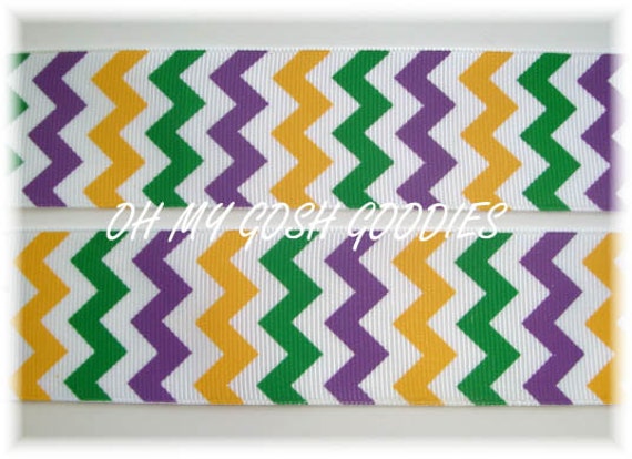 mardi gras grosgrain ribbon