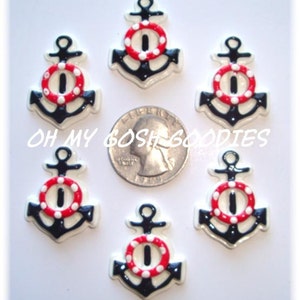 Ensemble de 6 pièces AMAZING ANCHORS Centres d’arc-en-cheveux - Oh My Gosh Goodies Résines