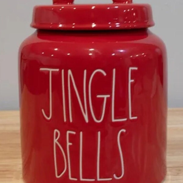 RAE DUNN CHRISTMAS Red Jingle Bells Large Canister New Collector Ceramic -  Oh My Gosh Goodies