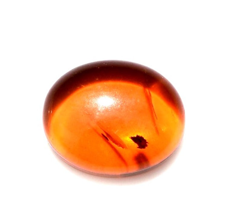 Amber Loose Gemstone Oval Cut Cabochon 1A Quality 11x9mm TGW 1.45 cts.