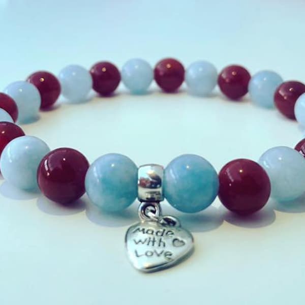 Heuschnupfen ReliefHilfe Kristall Heilung Edelstein Armband Amelie Hope Crystals Power Perle