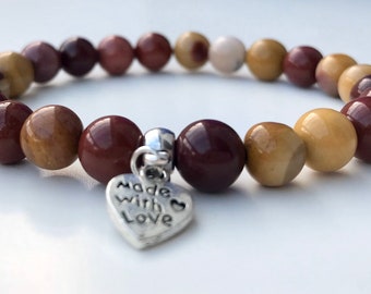 Mookaite Decision Making Crystal Healing Gemstone Bracelet Amelie Hope Crystals Power Bead