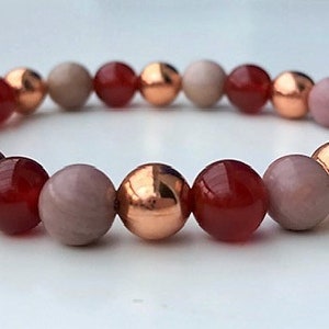 Arthritis & Rheumatism Relief Crystal Copper Healing Gemstone Bracelet Amelie Hope Crystals Power Bead