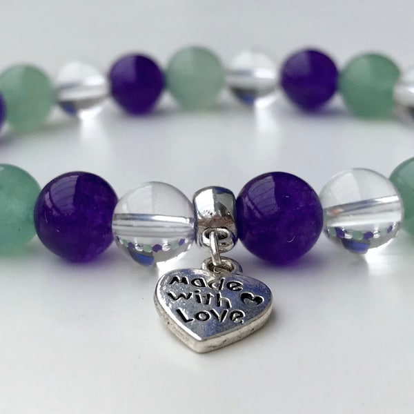 Fibromyalgia Relief Crystal Healing Gemstone Bracelet Amelie Hope Crystals Power Bead